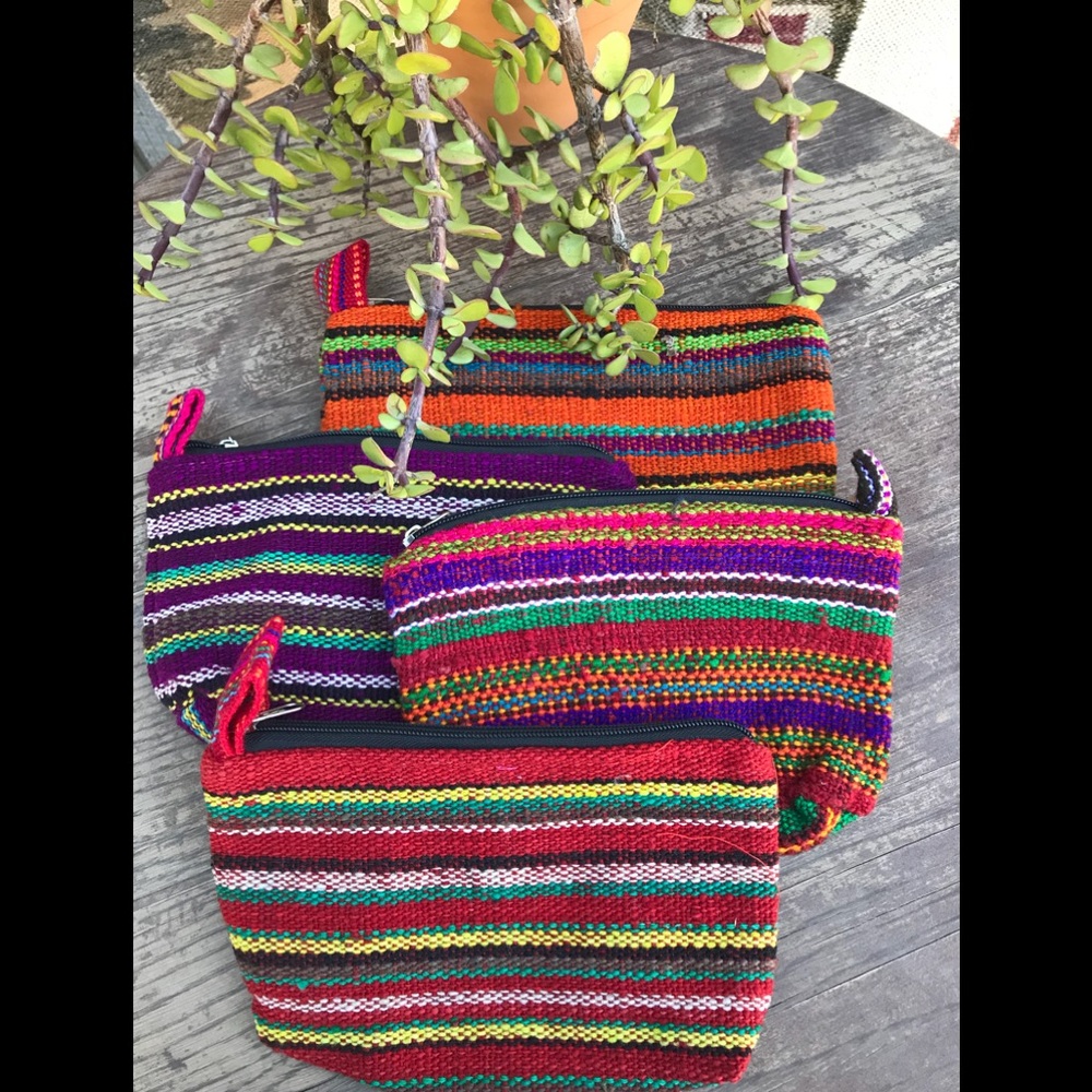 Peruvian Boho Ethnic Clutch, Wallet, MakeUp bag